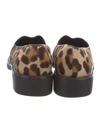 Yves Saint Laurent Ponyhair Animal Print Loafers