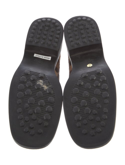 Yves Saint Laurent Ponyhair Animal Print Loafers