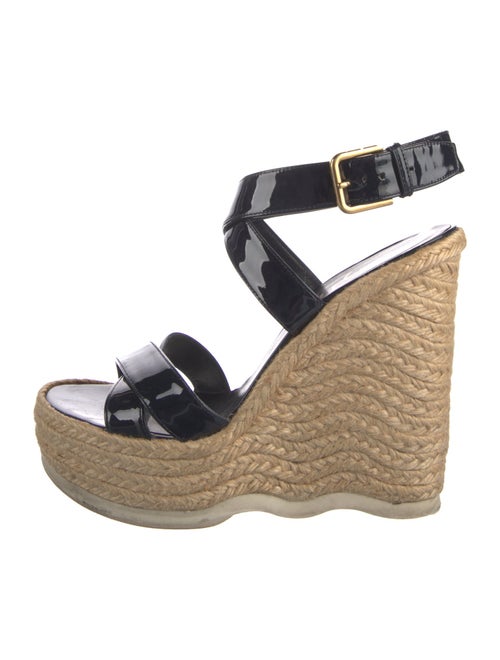 Yves Saint Laurent Patent Leather Espadrilles