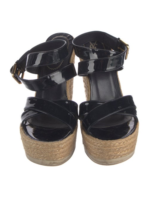 Yves Saint Laurent Patent Leather Espadrilles