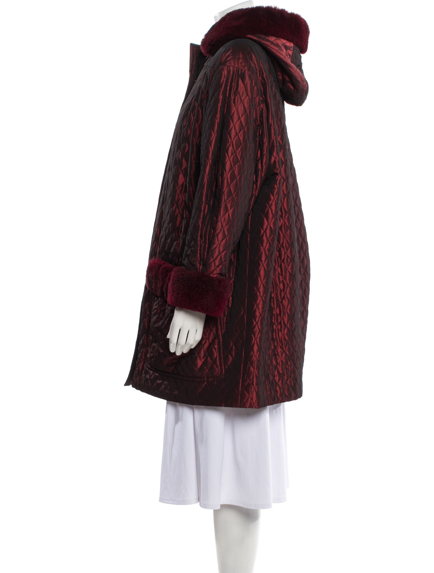 Yves Saint Laurent Vintage 1980's Faux Fur Coat