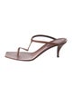 Yves Saint Laurent Leather T-Strap Sandals
