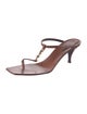 Yves Saint Laurent Leather T-Strap Sandals