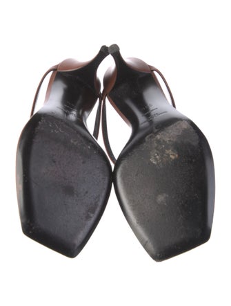 Yves Saint Laurent Leather T-Strap Sandals