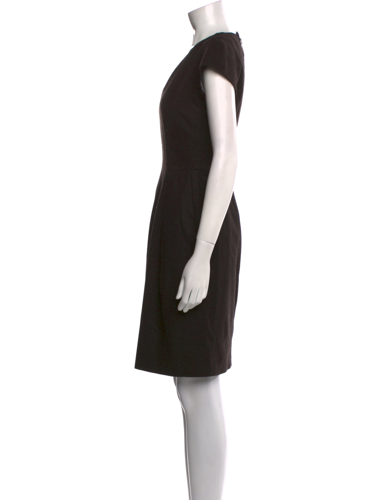 Yves Saint Laurent Cashmere Knee-Length Dress