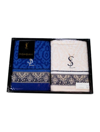Yves Saint Laurent Yves Saint Laurent Monogram Hand Towel Set