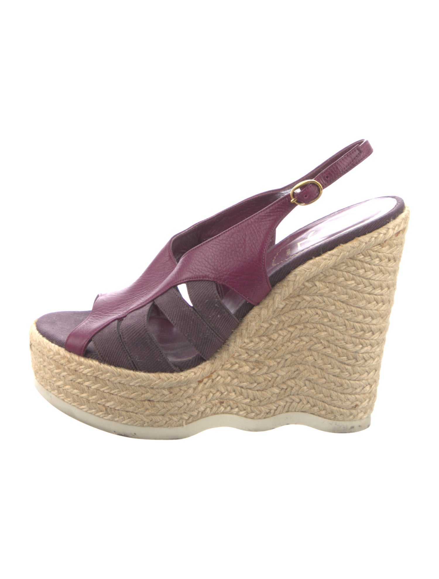 Yves Saint Laurent Leather Espadrilles