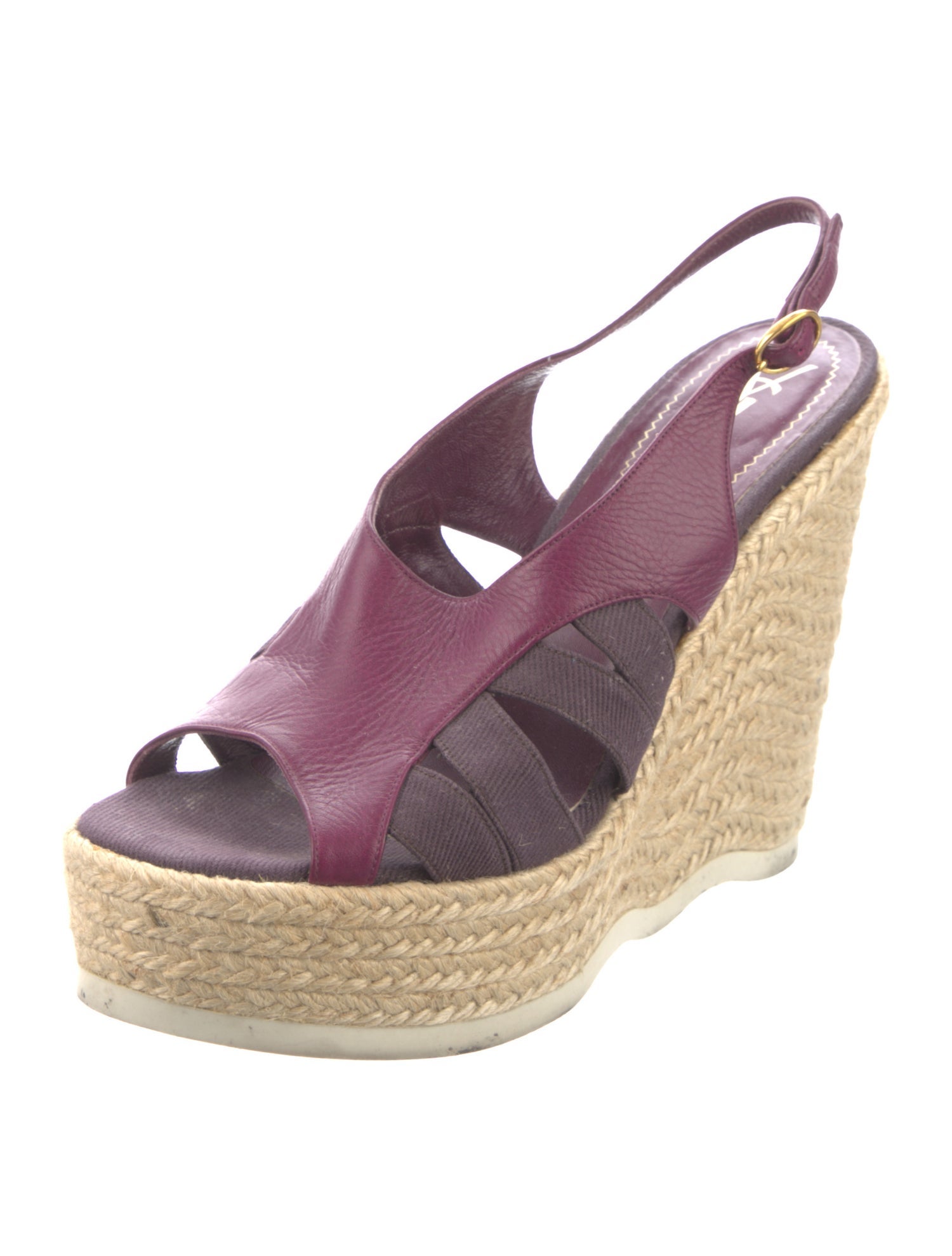 Yves Saint Laurent Leather Espadrilles