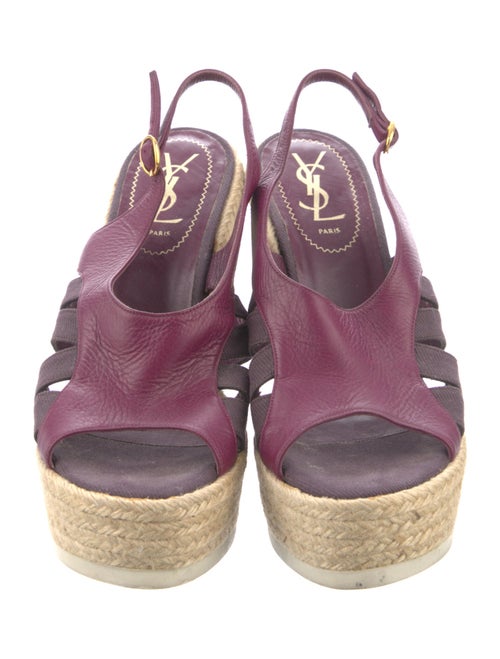 Yves Saint Laurent Leather Espadrilles