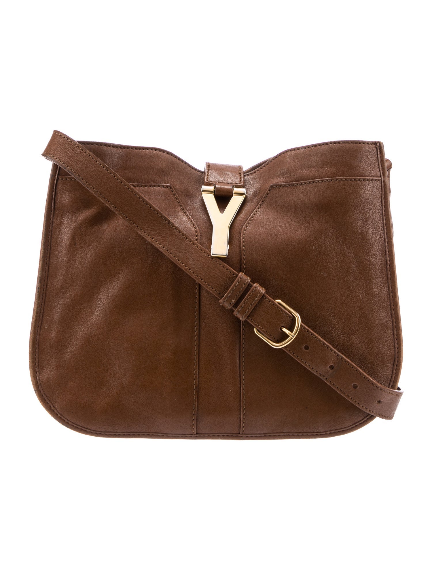 Yves Saint Laurent Leather Messenger Bag