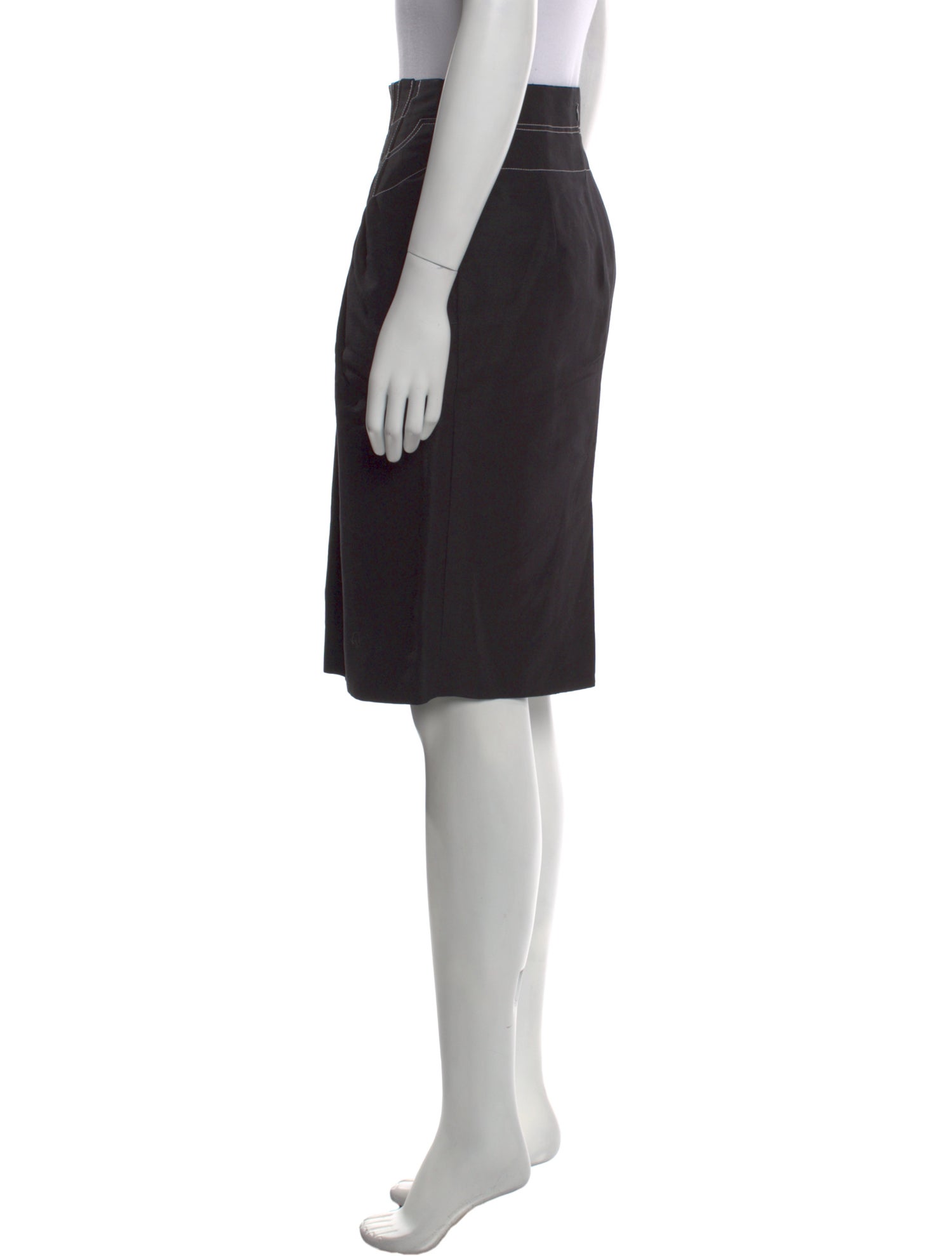 Yves Saint Laurent Linen Knee-Length Skirt