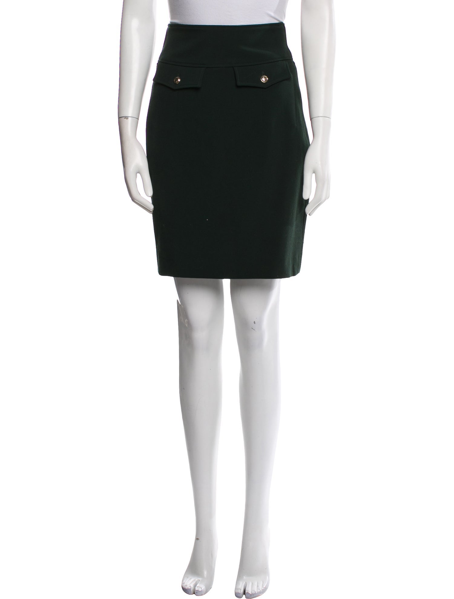 Yves Saint Laurent Wool Mini Skirt