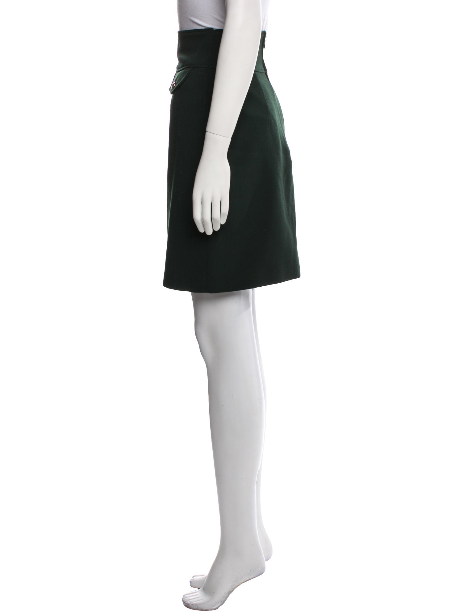 Yves Saint Laurent Wool Mini Skirt