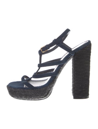 Yves Saint Laurent Suede Espadrilles