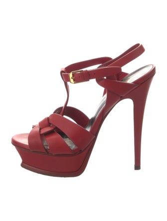 Yves Saint Laurent Leather T-Strap Pumps