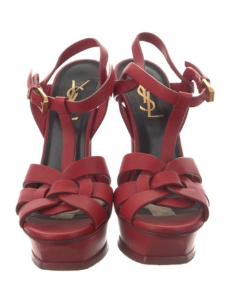Yves Saint Laurent Leather T-Strap Pumps