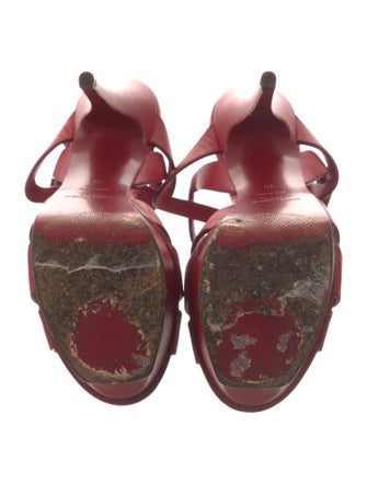 Yves Saint Laurent Leather T-Strap Pumps