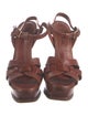 Yves Saint Laurent Leather T-Strap Sandals