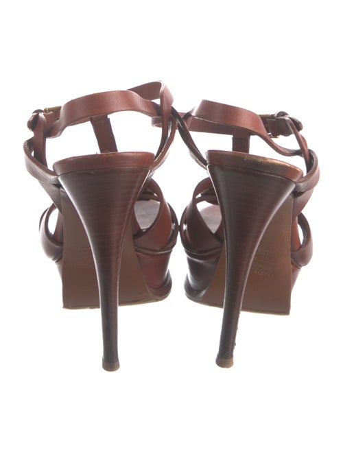 Yves Saint Laurent Leather T-Strap Sandals