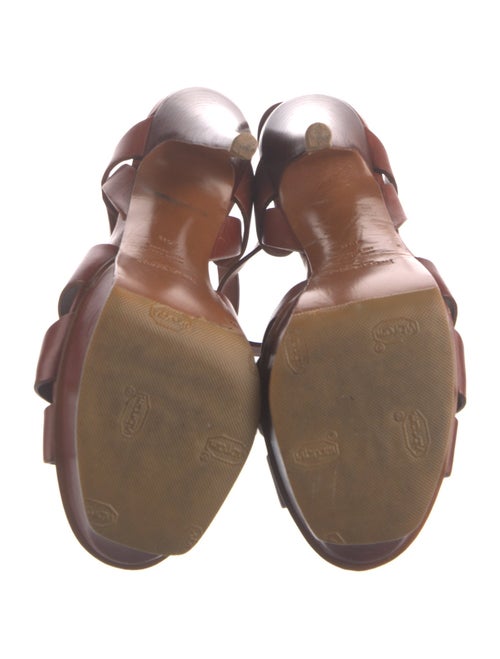 Yves Saint Laurent Leather T-Strap Sandals