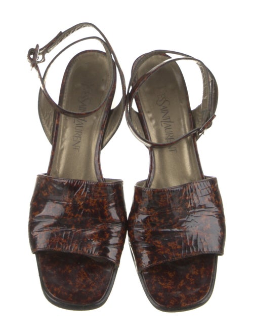 Yves Saint Laurent Patent Leather Sandals