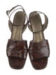 Yves Saint Laurent Patent Leather Sandals