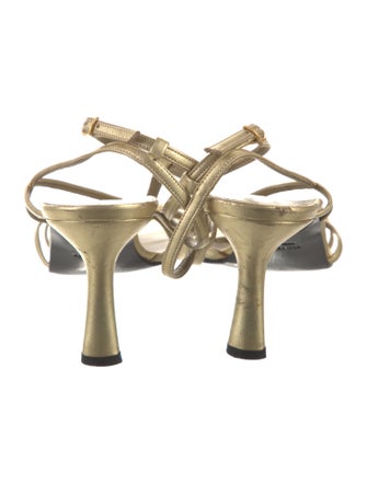 Yves Saint Laurent Leather T-Strap Sandals