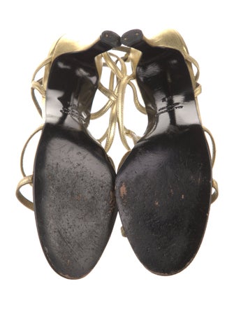 Yves Saint Laurent Leather T-Strap Sandals