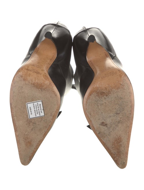 Yves Saint Laurent Leather Bow Accents Sock Boots