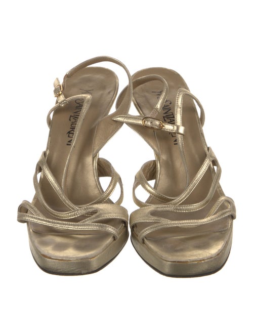 Yves Saint Laurent Leather Slingback Sandals
