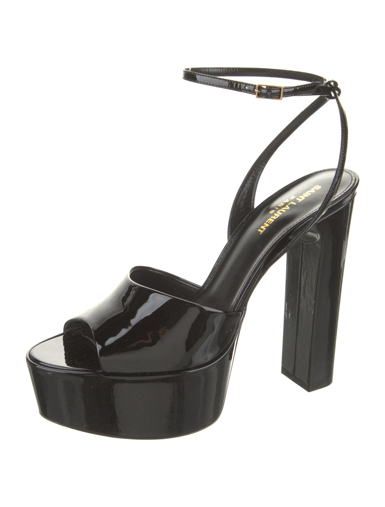 Saint Laurent Patent Leather Sandals