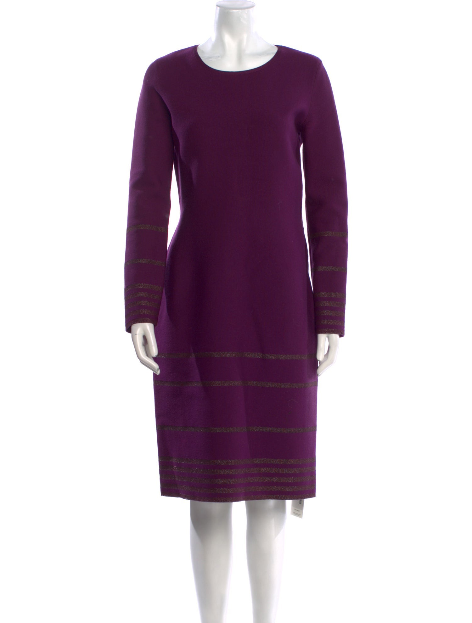 Yves Saint Laurent Wool Knee-Length Dress