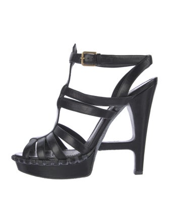 Yves Saint Laurent Leather Gladiator Sandals