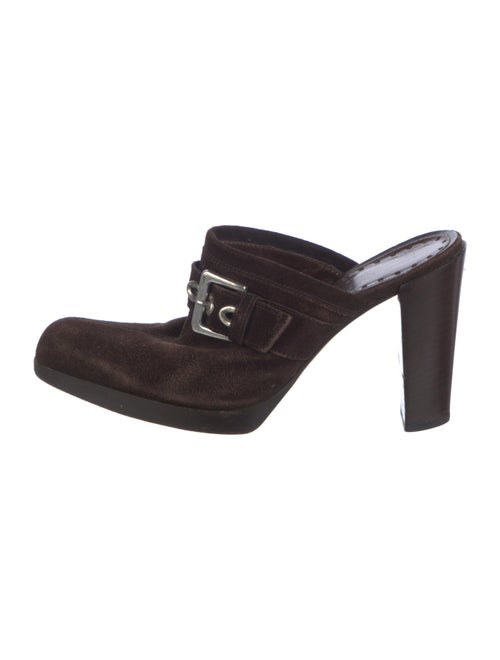 Yves Saint Laurent Suede Mules