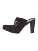 Yves Saint Laurent Suede Mules