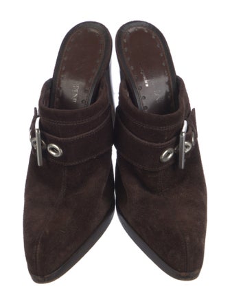 Yves Saint Laurent Suede Mules