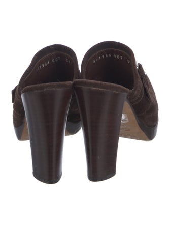 Yves Saint Laurent Suede Mules