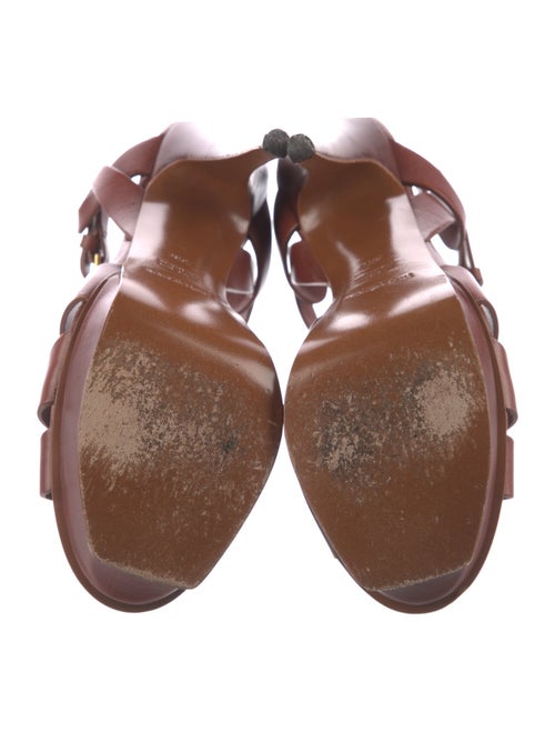 Yves Saint Laurent Leather T-Strap Sandals