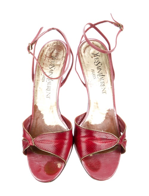 Yves Saint Laurent Lizard Sandals