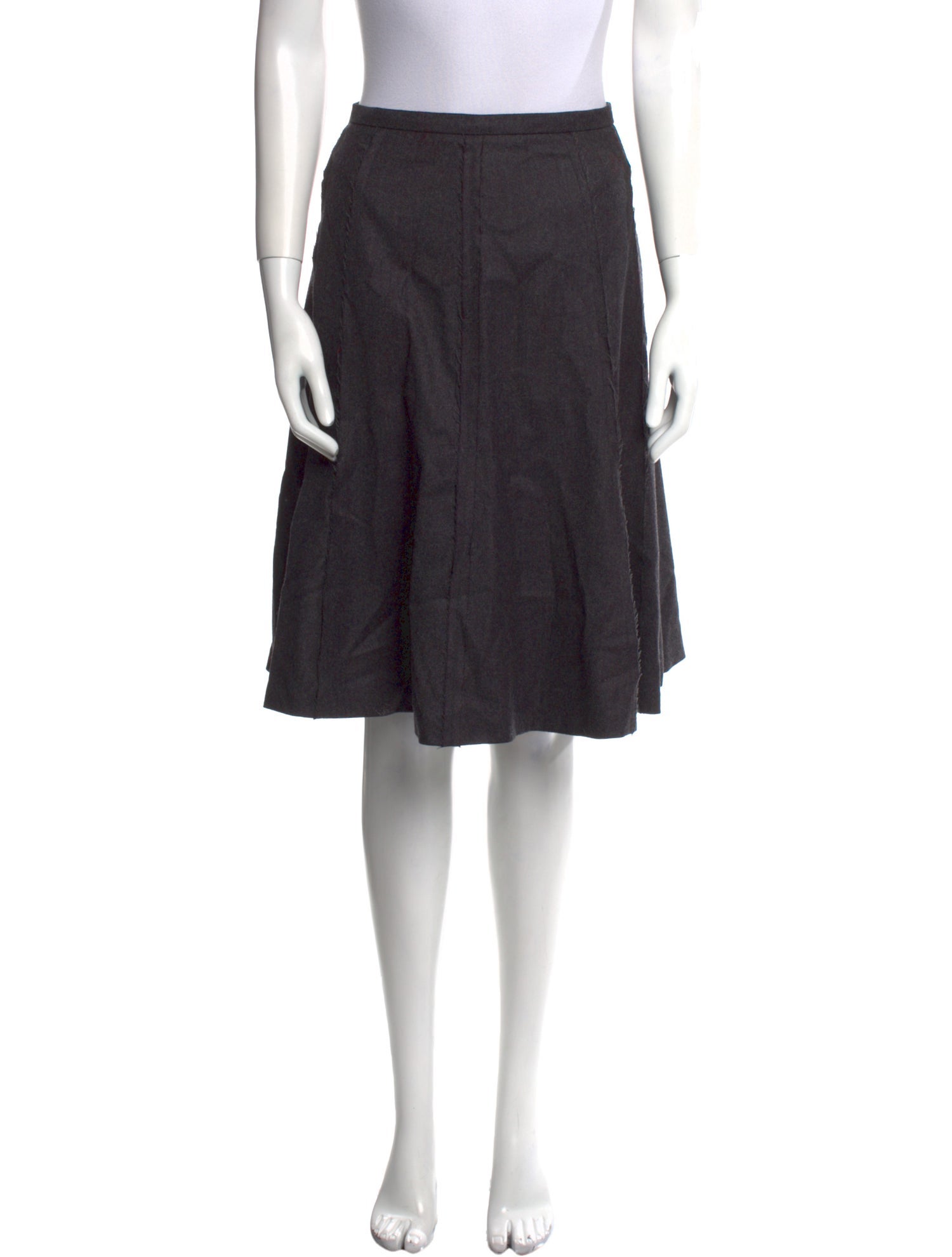 Yves Saint Laurent Wool Knee-Length Skirt