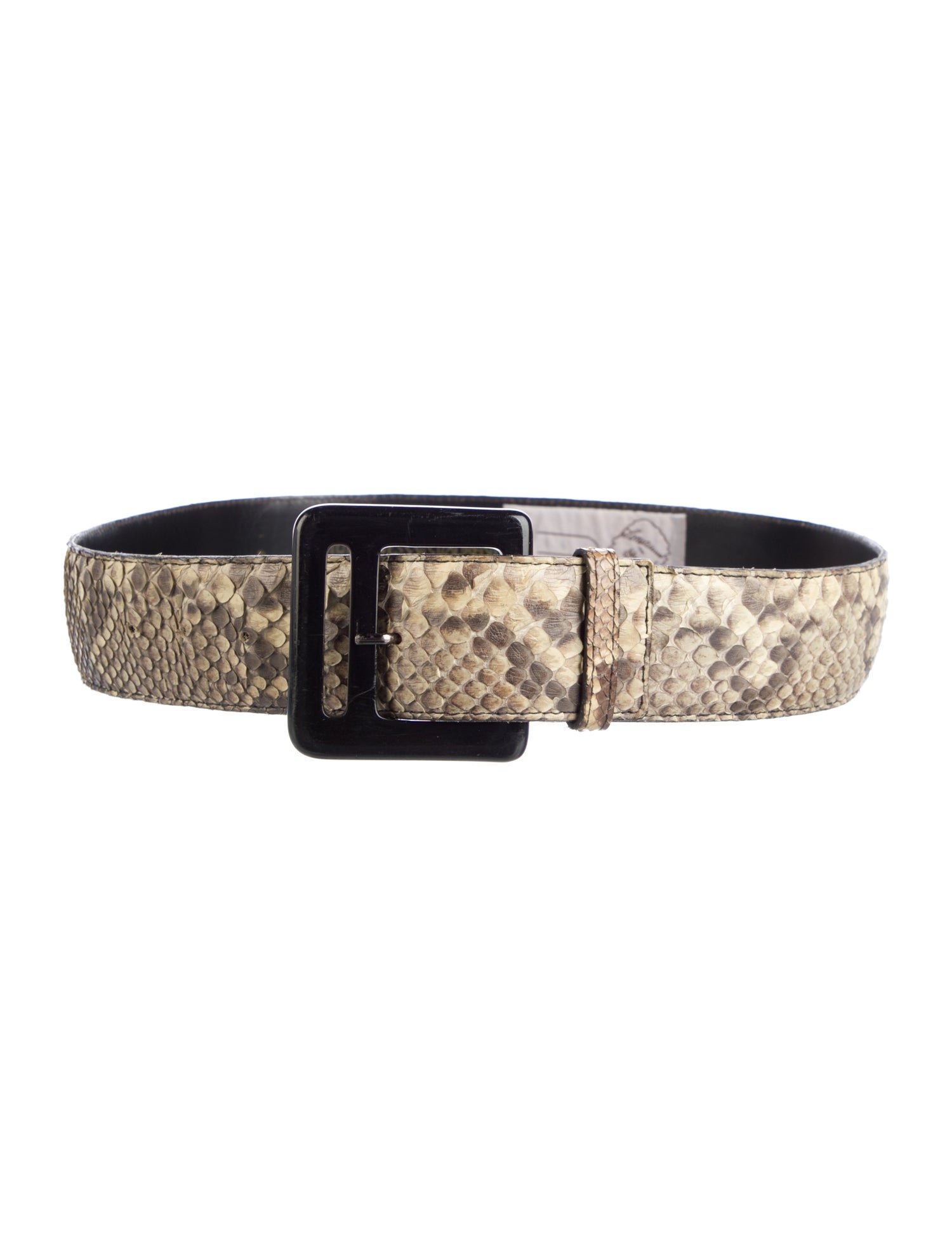 Yves Saint Laurent Snakeskin Waist Belt