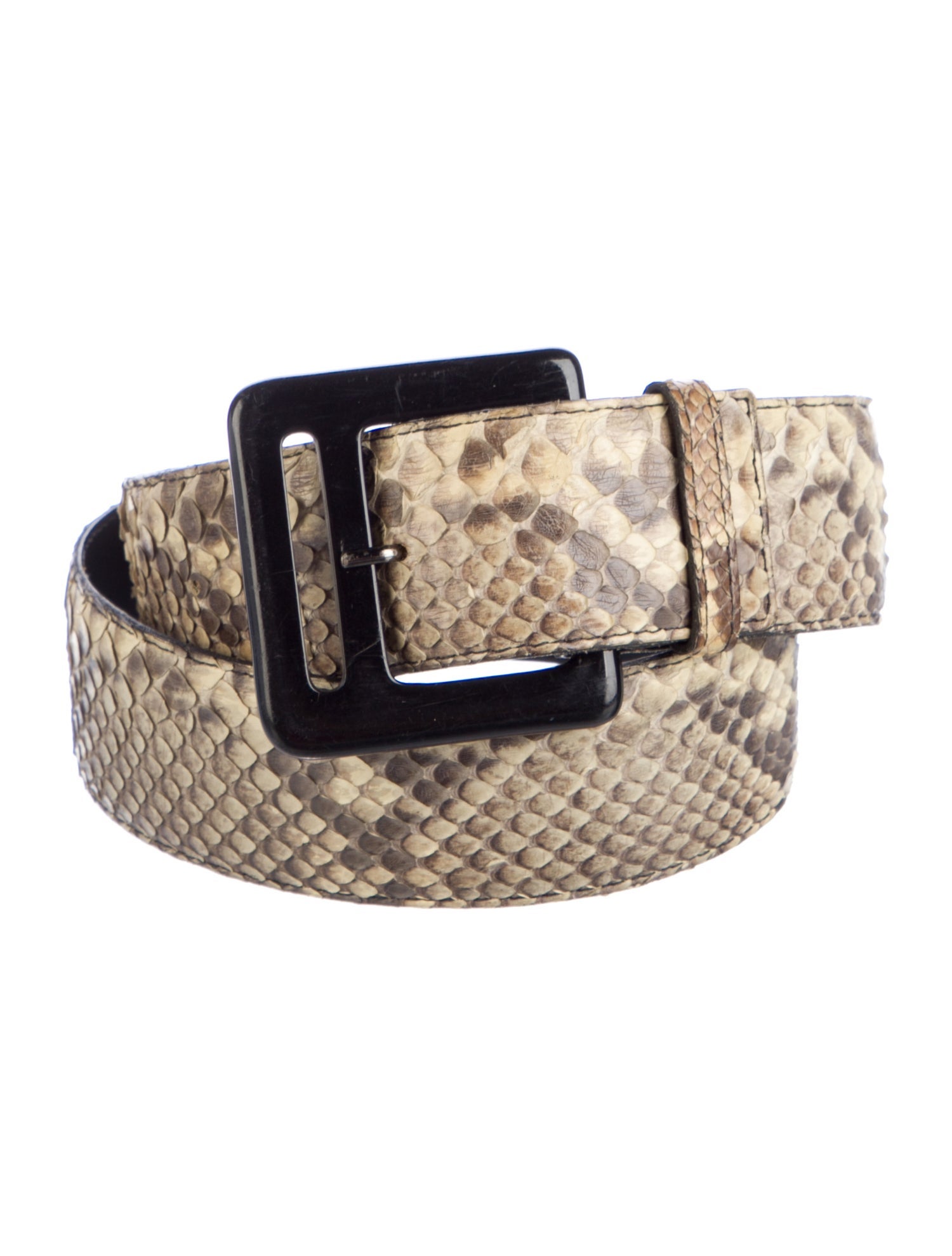 Yves Saint Laurent Snakeskin Waist Belt