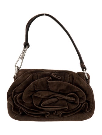 Yves Saint Laurent Suede Top Handle Bag