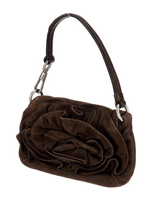 Yves Saint Laurent Suede Top Handle Bag