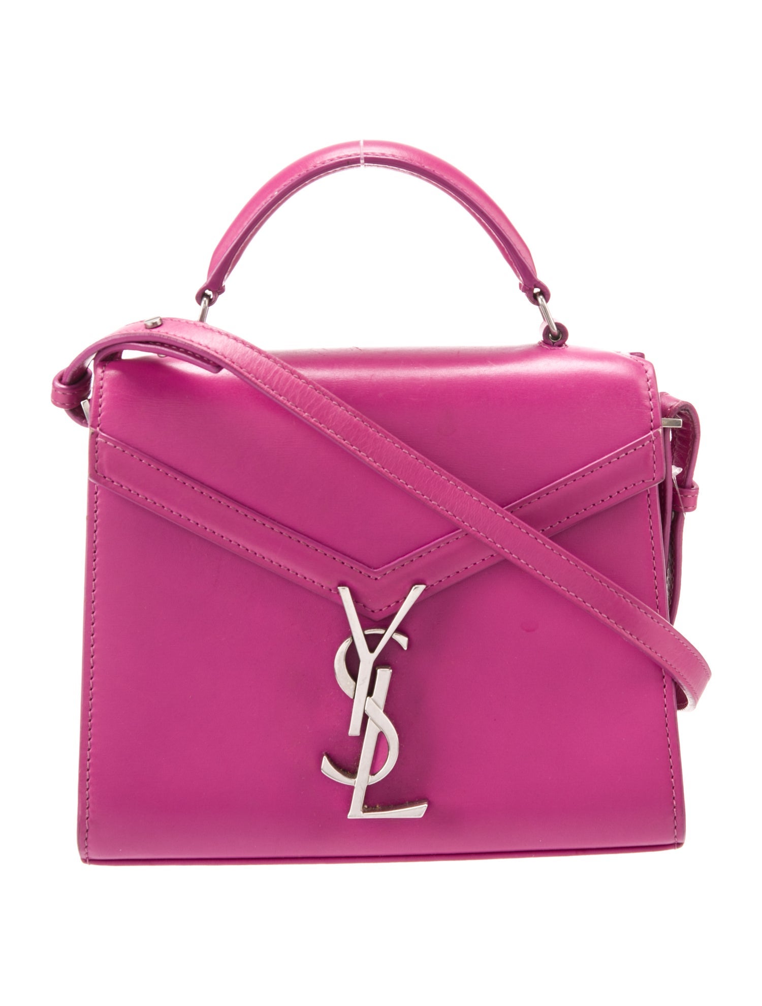 Saint Laurent Leather Cassandre Mini