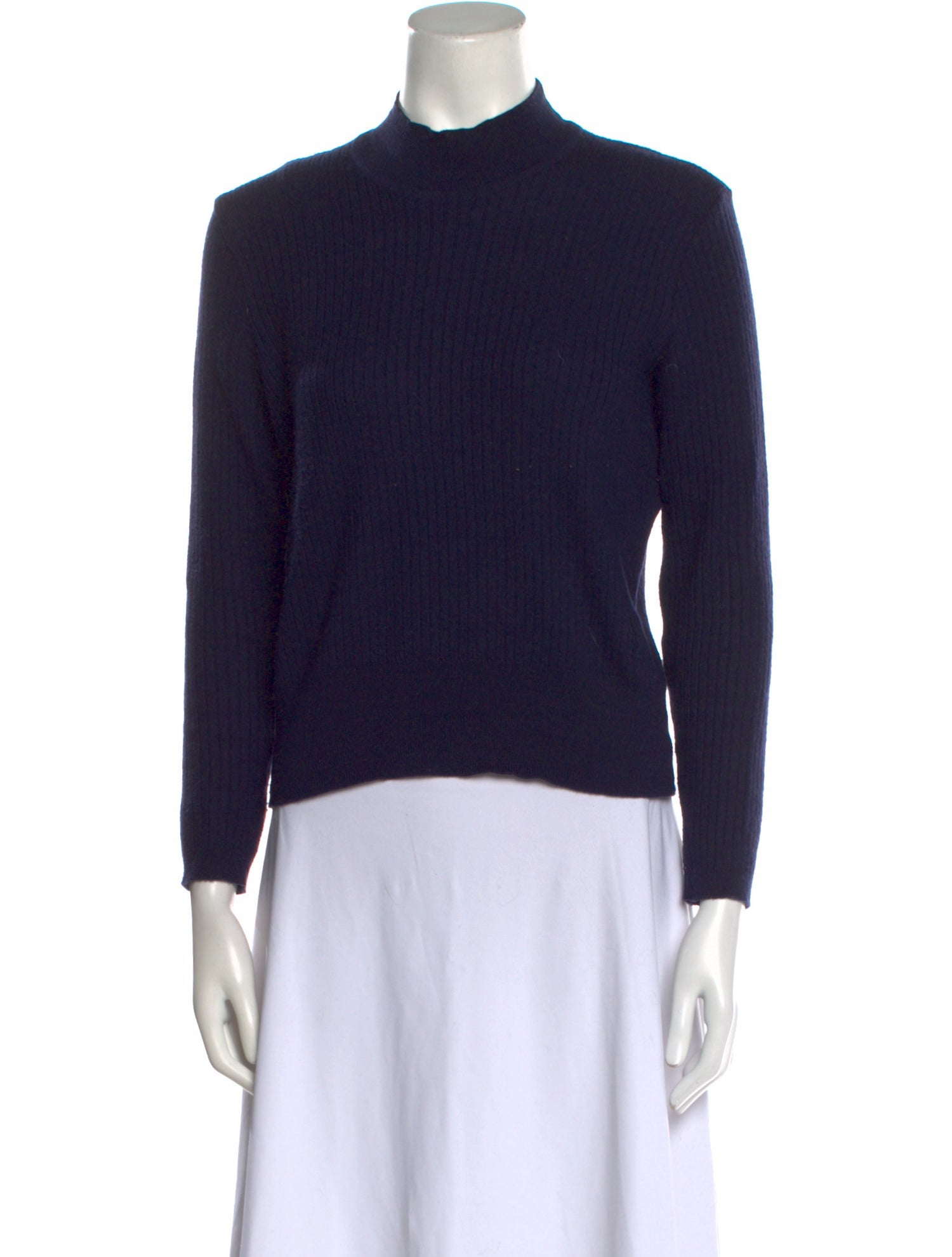 Yves Saint Laurent Cashmere Mock Neck Sweater