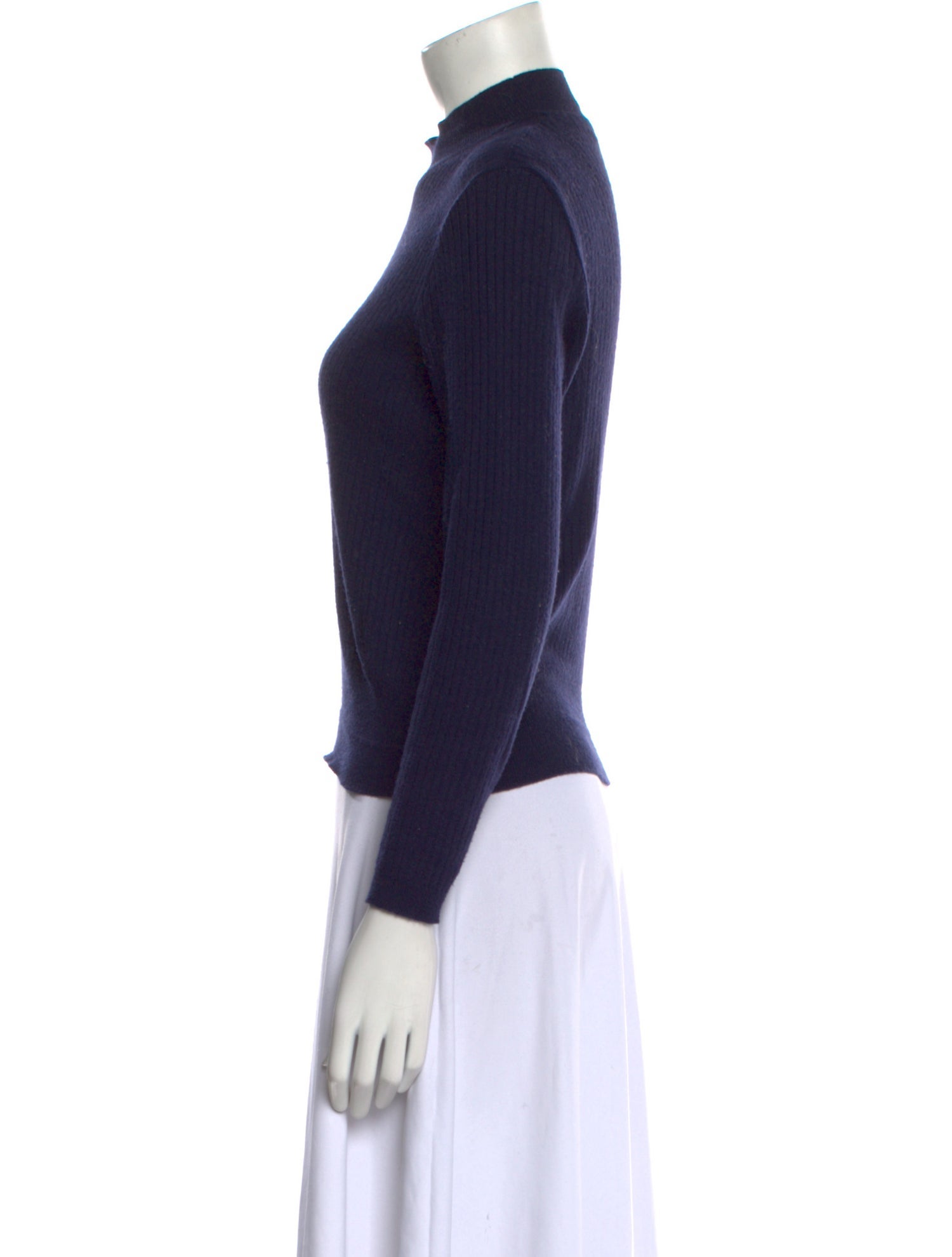 Yves Saint Laurent Cashmere Mock Neck Sweater