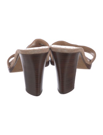 Yves Saint Laurent Suede Slides