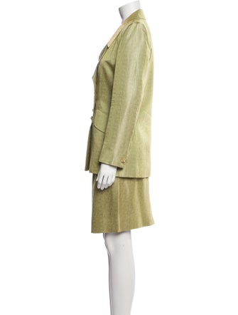 Yves Saint Laurent Printed Skirt Set