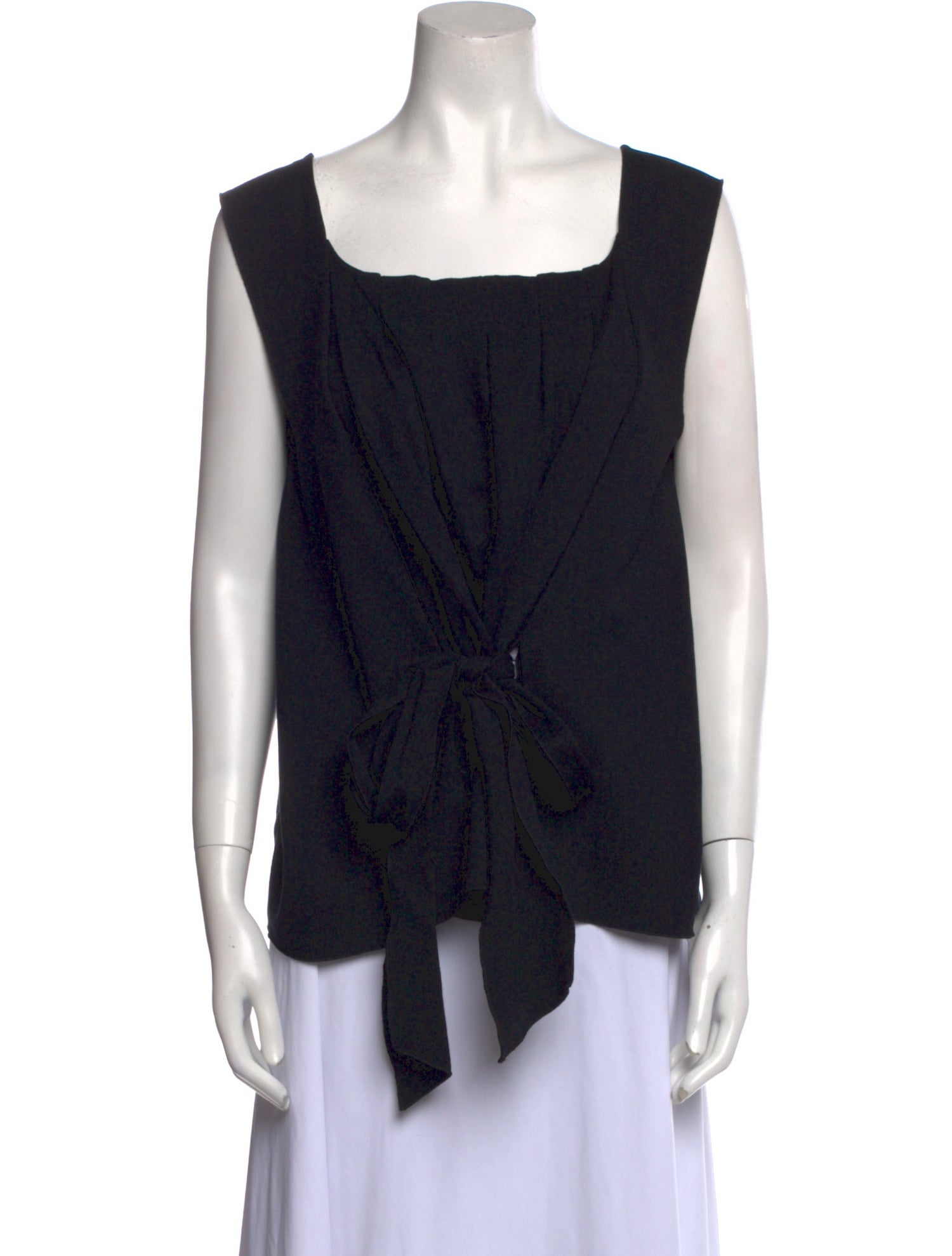 Yves Saint Laurent Square Neckline Sleeveless Top